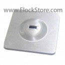 Glue on plate - Silver - No cable - Maclocks 