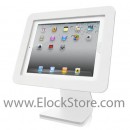 iPad Enclosure Kiosk - Rotates 360 and Swivels - For iPad 1 2 3 4 5 AIR - White - Maclocks